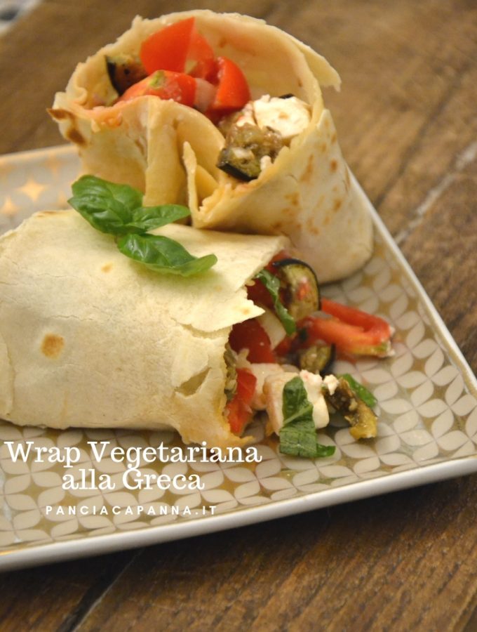 Wrap vegetariana alla greca
